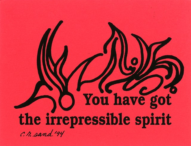 Irrepressible Spirit 1994 © Catherine Rutgers 2020